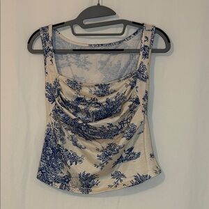 Floral Print Sleeveless Top